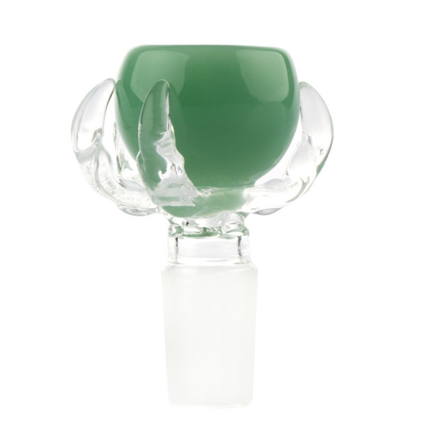 Skleněný kotlík Grace Glass Claw 18,8mm, mořská zelená