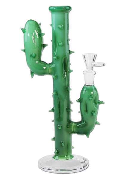 Bong Black Leaf Green Cactus 31cm