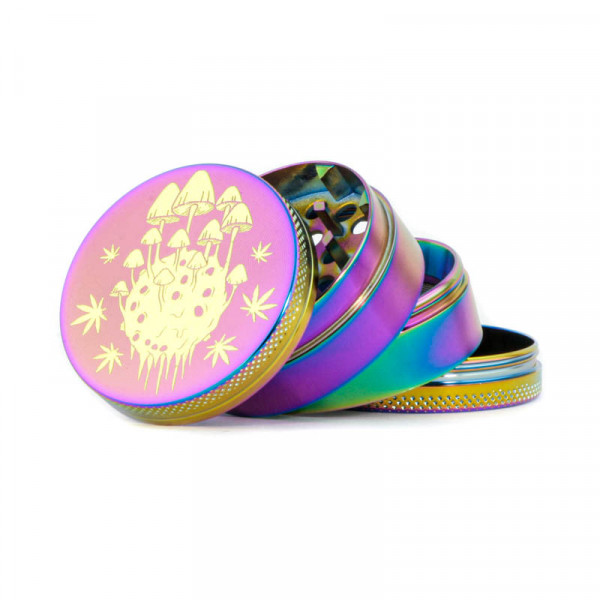 Drtička kovová Alien Rainbow Gold ø5cm 4-dílná