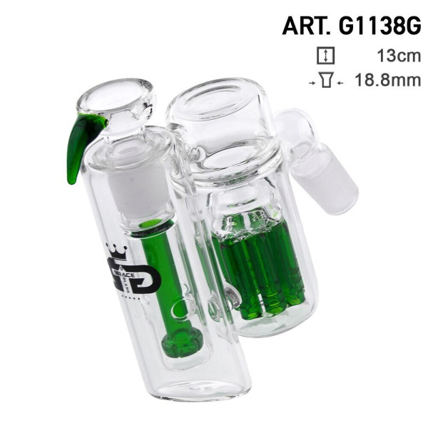 Precooler Grace Glass Shower + 8-Arm 18,8mm, zelený