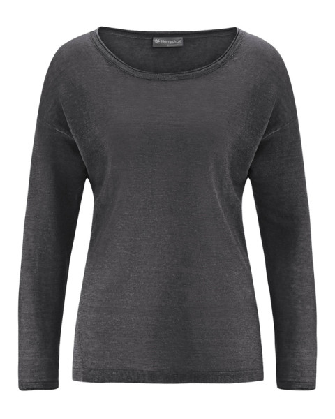 100% Konopný pletený svetr tmavě šedý, vel.L