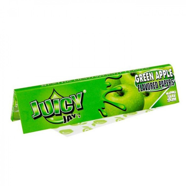 Juicy Jays King Size ochucené cigaretové papírky, zelené jablko
