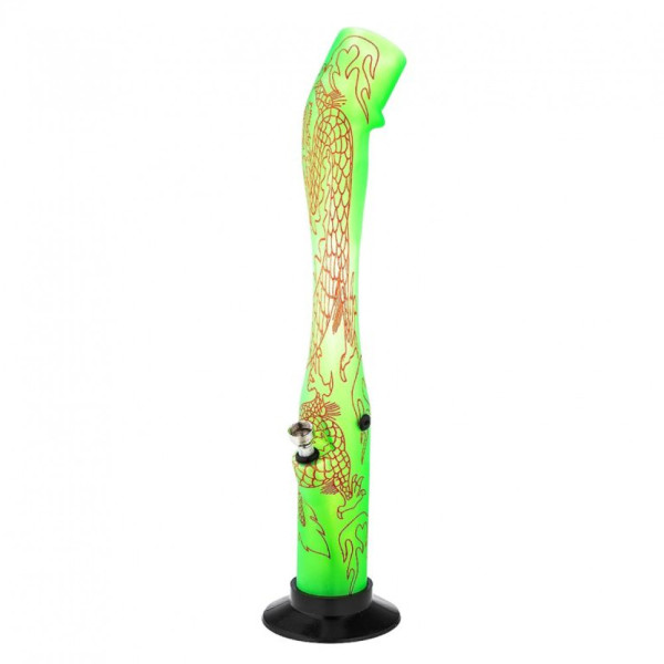 Bong akryl Dragon 41cm, zelený