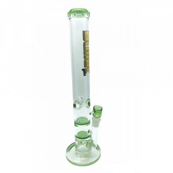 Bong sklo Bullet 2x HoneyComb 44cm 5mm, zelený