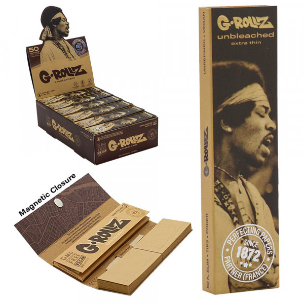 G-ROLLZ  King Size Serenade unbleached papírky