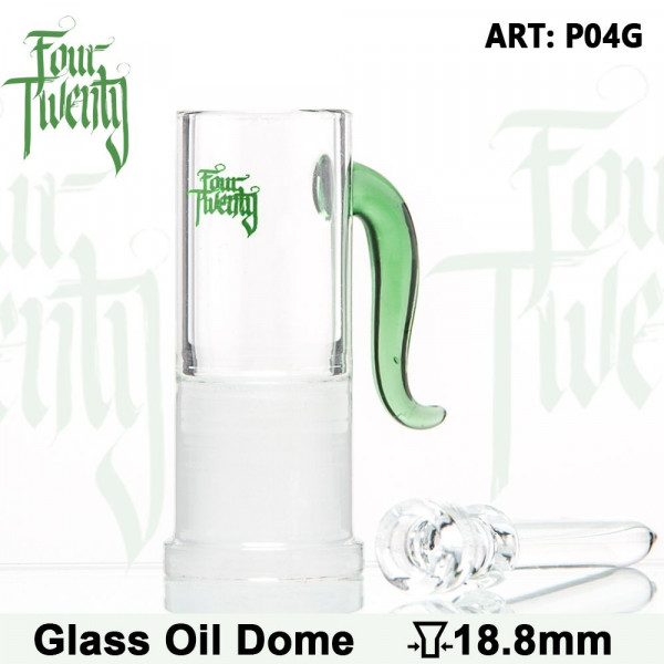Skleněný kotlík Oil set Four-Twenty 18,8mm, zelený